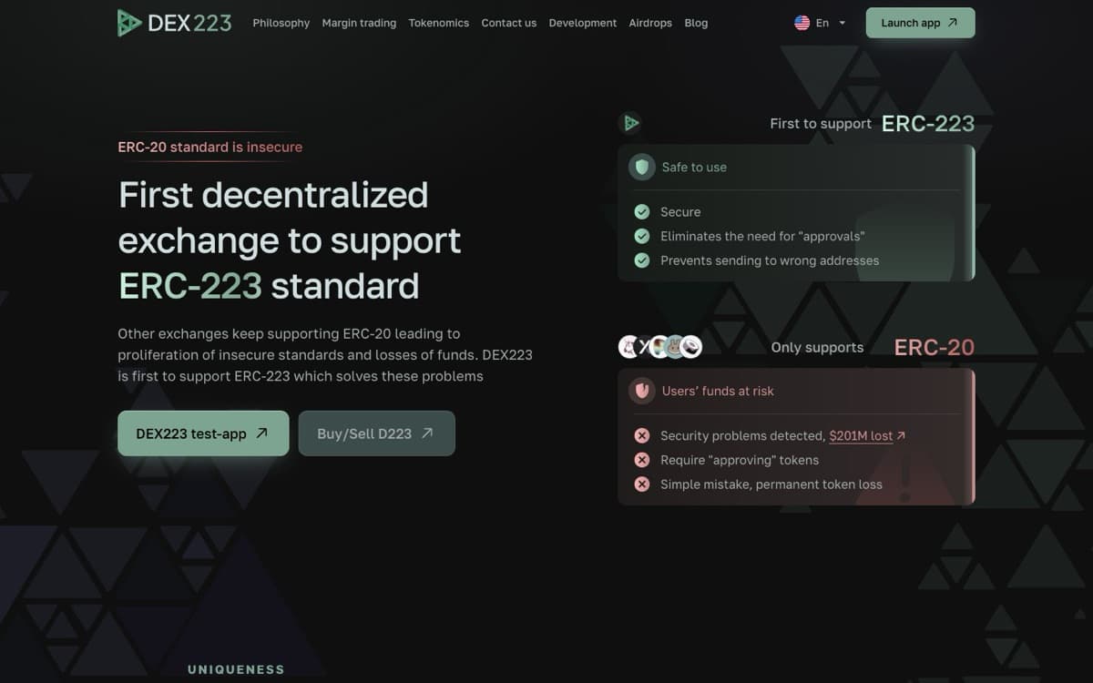 Dex223 home page